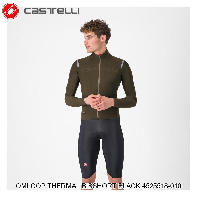 CASTELLI カステリ OMLOOP THERMAL BIBSHORT BLACK 4525518-010 自転車 ビブショーツ