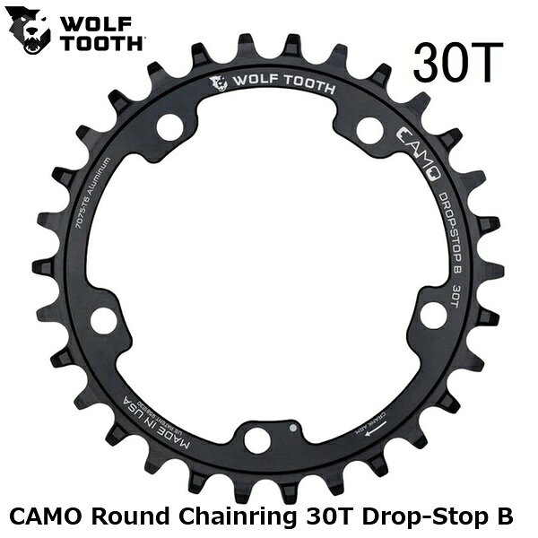 WOLF TOOTH ウルフトゥース CAMO Round Chainring 30T Drop-Stop B 自転車 チェーンリング