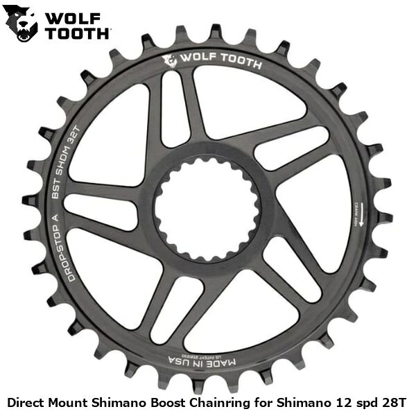 WOLF TOOTH　ウルフトゥース Direct Mount Shimano Boost Chainring for Shimano 12 spd 28T 自転車 チェーンリング ●ブランド WolfTooth ●wt2602-102 U1SHDM-R-S-03P-28 ●JANコード 0810159400299 ■商品のデザイン、仕様、外観、は予告なく変更する場合がありますのでご了承ください。 サイクルパーツ ドライブトレイン 自転車 チェーンリング 自転車 ロードバイク MTB マウンテンバイク シクロクロス クロスバイク●ブランド WolfTooth ●wt2602-102 U1SHDM-R-S-03P-28 ●JANコード 0810159400299 サイクルパーツ ドライブトレイン 自転車 チェーンリング 自転車 ロードバイク MTB マウンテンバイク シクロクロス クロスバイク