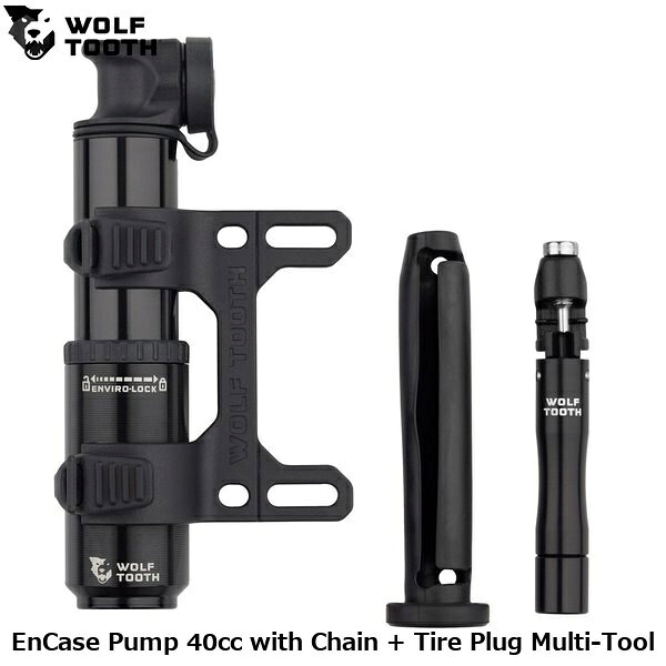 Other - WOLF TOOTH ウルフトゥース EnCase Pump 40cc with Chain + Tire Plug Multi-Tool 自転車用携帯ポンプ