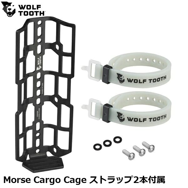 WOLF TOOTH　ウルフトゥース Morse Cargo Cage ストラップ2本付属 自転車 ボトルケージ ●ブランド ウルフトゥースコンポーネンツ ●wt2602-167 U1MORSE-CARGO-STRP ●JANコード 0810006809015 ●商品説明 ・ボトル台座に取り付けるタイプの多用途ケージ。 ・ストラップを用いてボトルやドライバッグを積載することが可能。 ・モールスボトルケージにも採用されている独自のベースプレートにより、上下35mmの高さ調節が可能。 ケージ側面にも取付穴を備えている為、幅広いバイクパッキングに対応。 ・ケージ素材は耐久性・耐食性に優れた、5052アルミニウムを採用。 【ケージ】寸法：約17.8×7.1cm/重量：60g/付属品：ステンレスボルト3本、スペーサー 【ストラップ】寸法：約51cm/重量：28.5g ■商品のデザイン、仕様、外観、は予告なく変更する場合がありますのでご了承ください。 アクセサリー ボトル 自転車 ボトルケージ 自転車 ロードバイク MTB マウンテンバイク シクロクロス クロスバイク●ブランド ウルフトゥースコンポーネンツ ●wt2602-167 U1MORSE-CARGO-STRP ●JANコード 0810006809015 ●商品説明 ・ボトル台座に取り付けるタイプの多用途ケージ。 ・ストラップを用いてボトルやドライバッグを積載することが可能。 ・モールスボトルケージにも採用されている独自のベースプレートにより、上下35mmの高さ調節が可能。 ケージ側面にも取付穴を備えている為、幅広いバイクパッキングに対応。 ・ケージ素材は耐久性・耐食性に優れた、5052アルミニウムを採用。 【ケージ】寸法：約17.8×7.1cm/重量：60g/付属品：ステンレスボルト3本、スペーサー 【ストラップ】寸法：約51cm/重量：28.5g アクセサリー ボトル 自転車 ボトルケージ 自転車 ロードバイク MTB マウンテンバイク シクロクロス クロスバイク