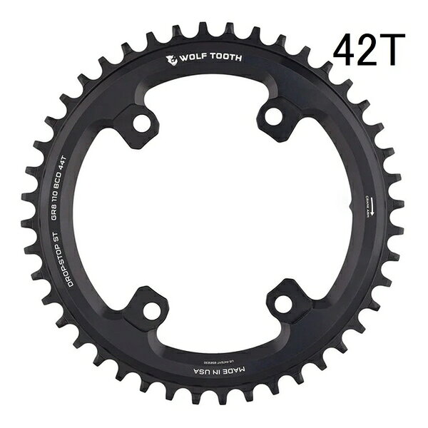WOLF TOOTH　ウルフトゥース 110 BCD Asymmetric 4-Bolt Chainring for GRX Cranks...