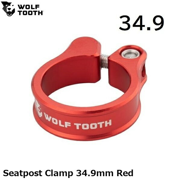 WOLF TOOTH ウルフトゥース Seatpost Clamp 34.9mm Red 自転車用 シートクランプ ●ブランド WolfTooth ●wt2602-252 U1SC-35-RED ●JANコード 0810006800173 ●商品説明 6061アルミニウムからミネアポリスの工場で加工され、見た目も美しく安定したクランプ力を提供します。 クランプは、指定されたサイズの±0.5mm以内のフレームに適合します。 クランプの直径：34.9mm/35mm クランプハイト：11mm 材質：6061T6aluminum,M5stainlesssteelboltwithintegratedwasher 重量：20g ■商品のデザイン、仕様、外観、は予告なく変更する場合がありますのでご了承ください。 サイクルパーツ サドル シートポスト 自転車用 シートクランプ 自転車 ロードバイク MTB マウンテンバイク シクロクロス クロスバイク●ブランド WolfTooth ●wt2602-252 U1SC-35-RED ●JANコード 0810006800173 ●商品説明 6061アルミニウムからミネアポリスの工場で加工され、見た目も美しく安定したクランプ力を提供します。 クランプは、指定されたサイズの±0.5mm以内のフレームに適合します。 クランプの直径：34.9mm/35mm クランプハイト：11mm 材質：6061T6aluminum,M5stainlesssteelboltwithintegratedwasher 重量：20g サイクルパーツ サドル シートポスト 自転車用 シートクランプ 自転車 ロードバイク MTB マウンテンバイク シクロクロス クロスバイク