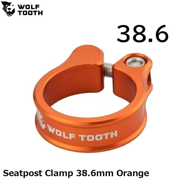 WOLF TOOTH ウルフトゥース Seatpost Clamp 38.6mm Orange 自転車用 シートクランプ ●ブランド WolfTooth ●wt2602-262 U1SC-39-ORG ●JANコード 0810006803662 ●商品説明 6061アルミニウムからミネアポリスの工場で加工され、見た目も美しく安定したクランプ力を提供します。 クランプは、指定されたサイズの±0.5mm以内のフレームに適合します。 クランプの直径：38.6mm/39mm クランプハイト：11mm 材質：6061T6aluminum,M5stainlesssteelboltwithintegratedwasher 重量：21g ■商品のデザイン、仕様、外観、は予告なく変更する場合がありますのでご了承ください。 サイクルパーツ サドル シートポスト 自転車用 シートクランプ 自転車 ロードバイク MTB マウンテンバイク シクロクロス クロスバイク●ブランド WolfTooth ●wt2602-262 U1SC-39-ORG ●JANコード 0810006803662 ●商品説明 6061アルミニウムからミネアポリスの工場で加工され、見た目も美しく安定したクランプ力を提供します。 クランプは、指定されたサイズの±0.5mm以内のフレームに適合します。 クランプの直径：38.6mm/39mm クランプハイト：11mm 材質：6061T6aluminum,M5stainlesssteelboltwithintegratedwasher 重量：21g サイクルパーツ サドル シートポスト 自転車用 シートクランプ 自転車 ロードバイク MTB マウンテンバイク シクロクロス クロスバイク