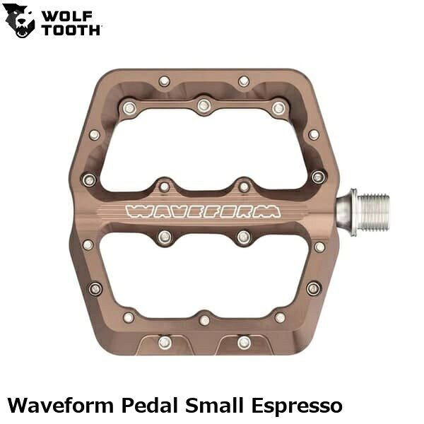 WOLF TOOTH ウルフトゥース Waveform Pedal Small Espresso 自転車 フラットペダル