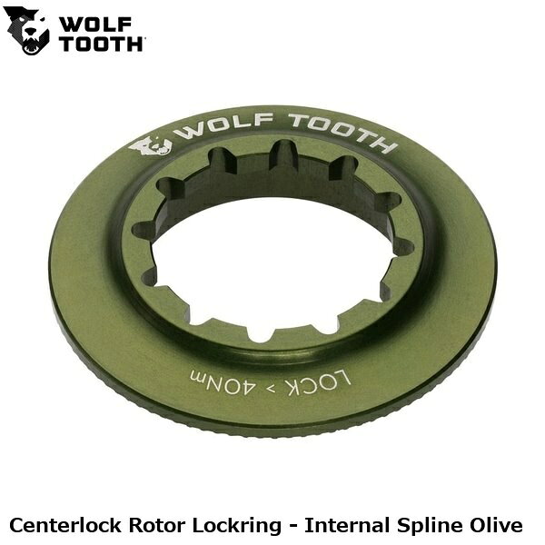 WOLF TOOTH　ウルフトゥース Centerlock Rotor Lockring - Internal Spline Olive 自転車 ロックリング ●ブランド WolfTooth ●wt2602-52 U1RTR-LCKRNG-IS-OLV ●JANコード 0810006808421 ■商品のデザイン、仕様、外観、は予告なく変更する場合がありますのでご了承ください。 サイクルパーツ ブレーキ ロックリング 自転車用ディスクブレーキ 自転車 ロードバイク MTB マウンテンバイク シクロクロス クロスバイク●ブランド WolfTooth ●wt2602-52 U1RTR-LCKRNG-IS-OLV ●JANコード 0810006808421 サイクルパーツ ブレーキ ロックリング 自転車用ディスクブレーキ 自転車 ロードバイク MTB マウンテンバイク シクロクロス クロスバイク