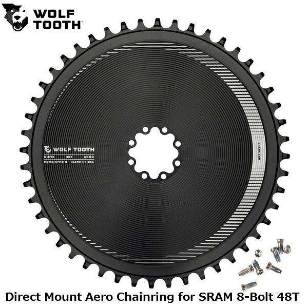 WOLF TOOTH　ウルフトゥース Direct Mount Aero Chainring for SRAM 8-Bolt 48T 自転車 チェーンリング ●ブランド WolfTooth ●wt2602-71 U1SDM8-R-B-06P-48A ●JANコード 0810159400176 ■商品のデザイン、仕様、外観、は予告なく変更する場合がありますのでご了承ください。 サイクルパーツ ドライブトレイン 自転車 チェーンリング 自転車 ロードバイク MTB マウンテンバイク シクロクロス クロスバイク●ブランド WolfTooth ●wt2602-71 U1SDM8-R-B-06P-48A ●JANコード 0810159400176 サイクルパーツ ドライブトレイン 自転車 チェーンリング 自転車 ロードバイク MTB マウンテンバイク シクロクロス クロスバイク