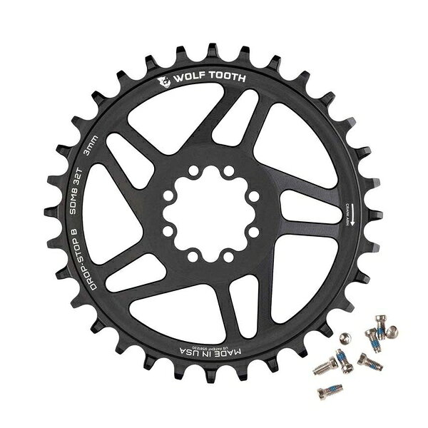 WOLF TOOTH　ウルフトゥース Direct Mount Chainring for SRAM 8-Bolt 32T 自転車 ...