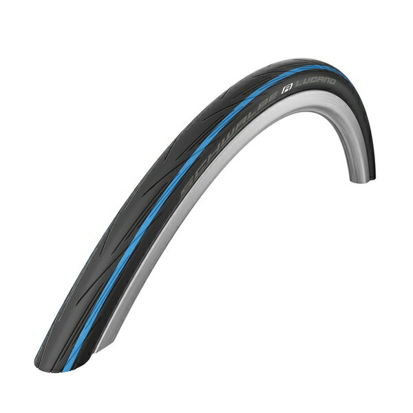 SCHWALBE シュワルベ タイヤ ルガノ 700x25C ブルーストライプ 自転車用