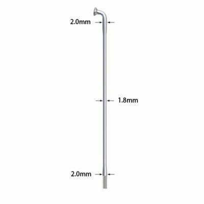(サピム/SAPIM)(自転車用スポーク)RACE(ノーマル) SILVER 14G (100本)(288mm-308mm) (サピム/SAPIM)(自転車用スポーク)RACE(ノーマル) SILVER 14G (100本)(288mm-308mm)