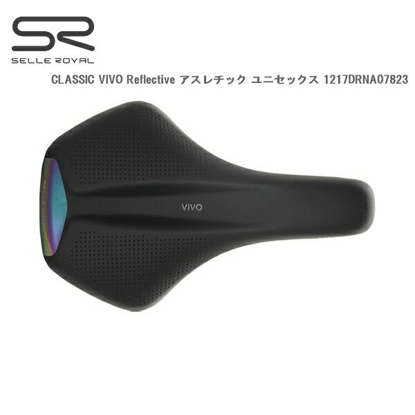 SELLEROYAL セラロイヤル CLASSIC VIVO Reflective アスレチック ユニセックス 1217DRNA07823 サドル ロードバイク 自転車 重　量：375g サイズ：L249×W160mm 反射フィルム：サドル後部に封入された反射フィルムで、自動車や自転車などのヘッドランプを反射させて安全性を高めます。 人間工学に基づいたチャンネル：男女ともに軟部組織の圧迫感を軽減する中央のチャンネル。接触ゾーンにはさらに特別なエンボス加工が施されており、ライディング中のしなやかなタッチと優れたグリップ力を発揮します。 真空技術の利点と軽さを融合させた独自の革新的な生産システムを構築。ハンドメイド技術で耐水性を高め、清潔感のある外観を実現しました。 乗車姿勢：Athletic/45° ※ICS非対応 ■商品のデザイン、仕様、外観、は予告なく変更する場合がありますのでご了承ください。重　量：375g サイズ：L249×W160mm 反射フィルム：サドル後部に封入された反射フィルムで、自動車や自転車などのヘッドランプを反射させて安全性を高めます。 人間工学に基づいたチャンネル：男女ともに軟部組織の圧迫感を軽減する中央のチャンネル。接触ゾーンにはさらに特別なエンボス加工が施されており、ライディング中のしなやかなタッチと優れたグリップ力を発揮します。 真空技術の利点と軽さを融合させた独自の革新的な生産システムを構築。ハンドメイド技術で耐水性を高め、清潔感のある外観を実現しました。 乗車姿勢：Athletic/45° ※ICS非対応