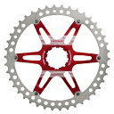 (FOURIERS/フォーリアーズ)(自転車用スプロケット/チェーン関連)MTB スプロケット42T レッド (DX008-SK-423)