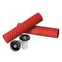 (FOURIERS/フォーリアーズ)(自転車用グリップ)MTB グリップ レッド