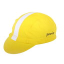 (プレミア/premier)(自転車用キャップ/帽子)サイクルキャップ イエロー X ホワイトライン