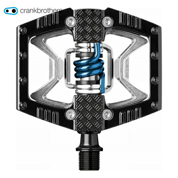 CrankBrothers クランクブラザーズ ペダル ダブルショット2 ブラックアウター/ロウインナー ブルースプリング 自転車 ペダル MTB マウンテンバイク