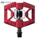 CrankBrothers クランクブラザーズ ペダル ダブルショット1 レッド/ブラック 自転車 ペダル MTB マウンテンバイク