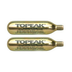 TOPEAK トピーク 16g ネジ付 CO2 カートリッジ 2本セット （コード番号：YPP12800）