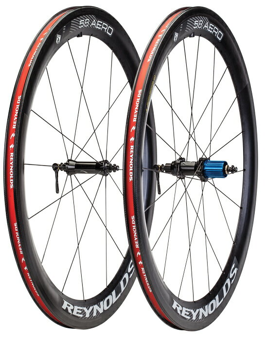 REYNOLDS AERO58 Carbon Rim Clincher Wheel Set （ 2013年モデル AEROシリーズ 完組前後ホイールセット ） レイノルズ エアロ58 カーボンリム クリンチャーホイールセット SS02P02dec12