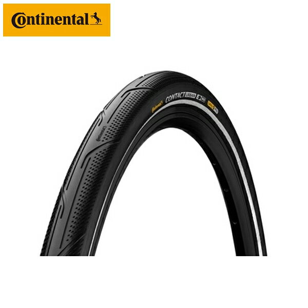 CONTINENTAL コンチネンタル Contact Urban Reflex 700x32C/32-622 ロード用クリンチャータイヤ アーバン/シティ/クロスバイクに最適な、お求めやすいワイヤービードタイヤ ・Pure Grip Compound 複数のコンパウンドを配合する事で生み出された、グリップ力と耐摩耗性を兼ね備 えた特別なコンパウンドを採用 ・Safety Proブレーカー 高い耐パンク性能を誇る強い特殊なナイロン素材を仕様 ・E50 E-Bike用としても使用出来る優れた耐久性を実現 ・Reflex 夜間の走行時にライトの光で反射するリフレクトライン付 ワイヤービード仕様 推奨空気圧：65PSI　最大空気圧：115PSI ワイヤービード仕様 ■商品のデザイン、仕様、外観、は予告なく変更する場合がありますのでご了承ください。アーバン/シティ/クロスバイクに最適な、お求めやすいワイヤービードタイヤ ・Pure Grip Compound 複数のコンパウンドを配合する事で生み出された、グリップ力と耐摩耗性を兼ね備 えた特別なコンパウンドを採用 ・Safety Proブレーカー 高い耐パンク性能を誇る強い特殊なナイロン素材を仕様 ・E50 E-Bike用としても使用出来る優れた耐久性を実現 ・Reflex 夜間の走行時にライトの光で反射するリフレクトライン付 ワイヤービード仕様 推奨空気圧：65PSI　最大空気圧：115PSI ワイヤービード仕様コンタクトアーバン700C