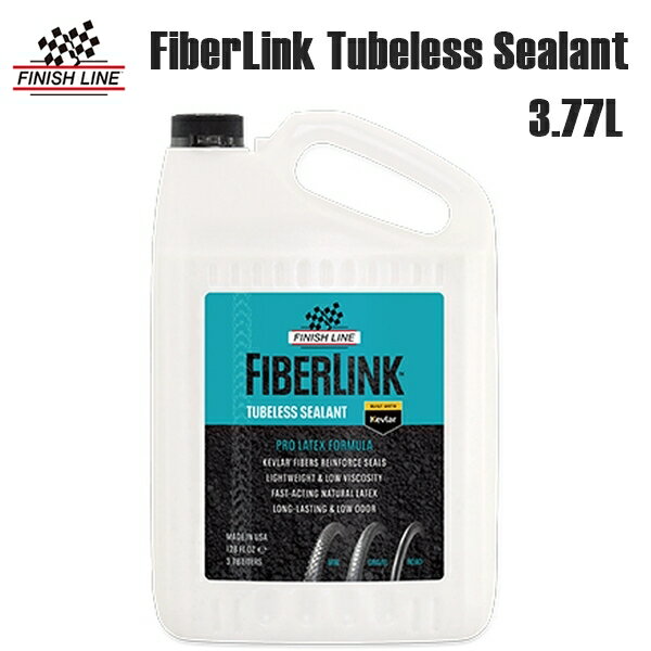 FINISHLINE フィニッシュライン TOS14802 FIL ファイバーリンク チューブレス シーラント 3.77L ボトル FiberLink Tubeless Sealant 自転車 パンク修理キット 修理剤