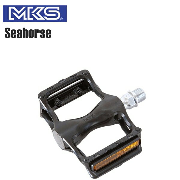 MKS ミカシマ 三ヶ島製作所 シーホース(Seahorse) ペダル ブラック 自転車 フラットペダル ロードバイク