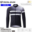 PEARLiZUMi パールイズミ 3460-BL イグナイト ウィンター ベーシックジャージ 1 ブラック メンズ サイクルジャージ 長袖