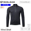PEARLiZUMi パールイズミ 3515-BL ウィンドシェル ジャージ 1 ブラック メンズ サイクルジャージ 長袖 自転車