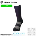 PEARLiZUMi パールイズミ 40 スピード プリント ソックス 5.ブラック サイクルソックス 靴下 スポーツソックス