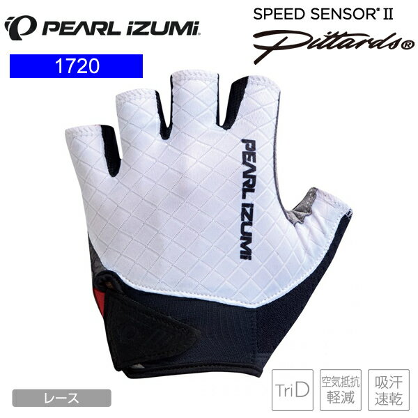 PEARLiZUMi パールイズミ 1720 スピード グローブ 6.ホワイト サイクルハーフグローブ 自転車