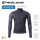 PEARLiZUMi パールイズミ N3200-BL サーモ ジャージ(レースフィット) 14 ブラック L サイクルジャージ