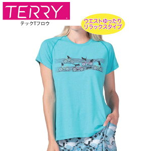 Terry テリー Tシャツ レディース 半袖 テックTフロウ #633502 Cats サイクルウェア 自転車 ロードバイク