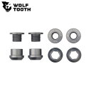 WOLF TOOTH　ウルフトゥース Set of 4 Chainring Bolts+Nuts for 1X - 4 pcs. gunmetal 6mm 自転車 チェーンリング