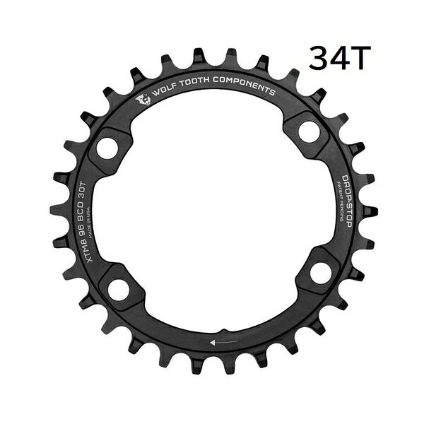 WOLF TOOTH　ウルフトゥース 96BCD Chainrings for XT M8000 - 96 x 34T 自転車 チ...