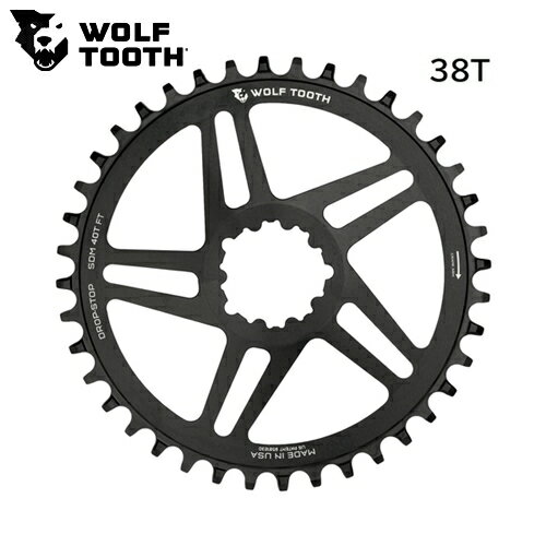 WOLF TOOTH　ウルフトゥース Direct Mount Chainring for SRAM 38T compatible with SRAM Flattop 自転..