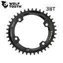 WOLF TOOTH ウルフトゥース Elliptical 110 BCD 4 Bolt Chainring for Shimano GRX 38T 自転車 チェーンリング