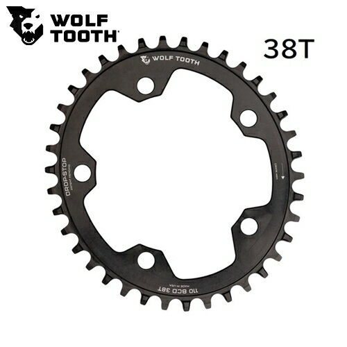 WOLF TOOTH　ウルフトゥース Elliptical 110 BCD 5 Bolt Chainring 38T compatible with SRAM Flattop 自転車 チェーンリング