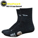 DeFeet ディフィート ソックス 靴下 WB2 4 D-Logo Charcoal サイクルウェア サイクルソックス スポーツソックス