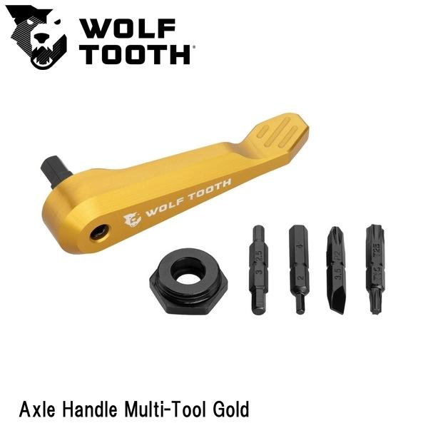 WOLF TOOTH　ウルフトゥース Axle Handle Multi-Tool Gold 自転車 工具 マルチツール