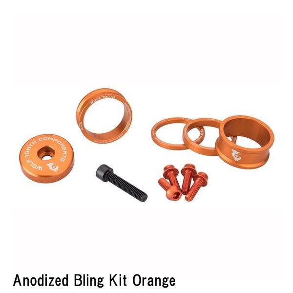 WOLF TOOTH　ウルフトゥース Anodized Bling Kit Orange 自転車 ヘッドパーツ