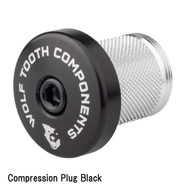 WOLF TOOTH　ウルフトゥース Compression Plug Black 自転車 コラムキャップ