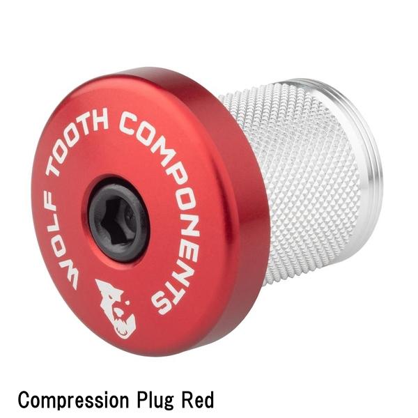 WOLF TOOTH　ウルフトゥース Compression Plug Red 自転車 コラムキャップ