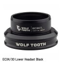 WOLF TOOTH ウルフトゥース EC34/30 Lower Headset Black 自転車 ヘッドパーツ