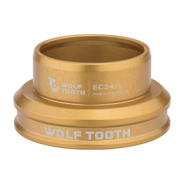 WOLF TOOTH　ウルフトゥース EC34/30 Lower Headset Gold 自転車 ヘッドパーツ