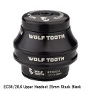 WOLF TOOTH ウルフトゥース EC34/28.6 Upper Headset 25mm Stack Black 自転車 ヘッドパーツ