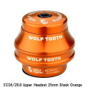 WOLF TOOTH ウルフトゥース EC34/28.6 Upper Headset 25mm Stack Orange 自転車 ヘッドパーツ