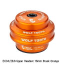 WOLF TOOTH ウルフトゥース EC34/28.6 Upper Headset 16mm Stack Orange 自転車 ヘッドパーツ