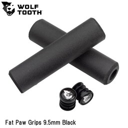 WOLF TOOTH　ウルフトゥース Fat Paw Grips 9.5mm Black 自転車 グリップ