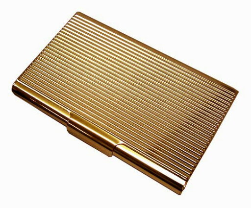 送料180円〜新品正規品 ストライプ名刺カードケース ゴールド(ピンクゴールド系統色) スチール製 老舗坪田パール社製 送料180円〜新品正規品 ストライプ名刺カードケース ゴールド(ピンクゴールド系統色) スチール製 老舗坪田パール社製