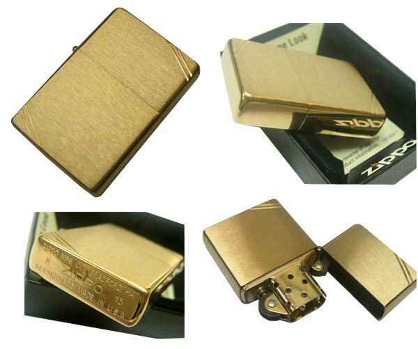 送料無料!新品正規品 味を出すならこれ!角張った形状!1937年復刻版No240ライン 真鍮無垢ブラスサテン ZIPPOジッポライター☆おまけメンテブラシ付き!(配送)追跡可能メール便,メール便はさらに割引き。(TK180)