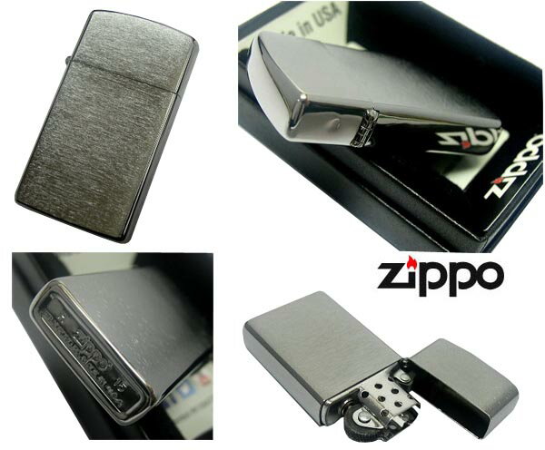 スリムＺｉｐｐｏ 送料140円〜新品正規品 ベーシック スリム無地1600(CANNED BOTTOM)(クロームサテン)ZIPPOジッポライター☆おまけメンテブラシ付き！